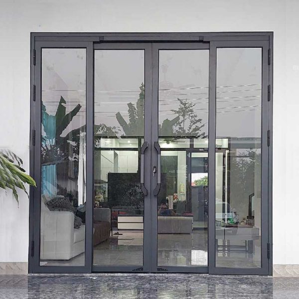 Cửa trượt quay Hệ Vip 68 (Nẹp rời 8.0) Màu Xám Đá