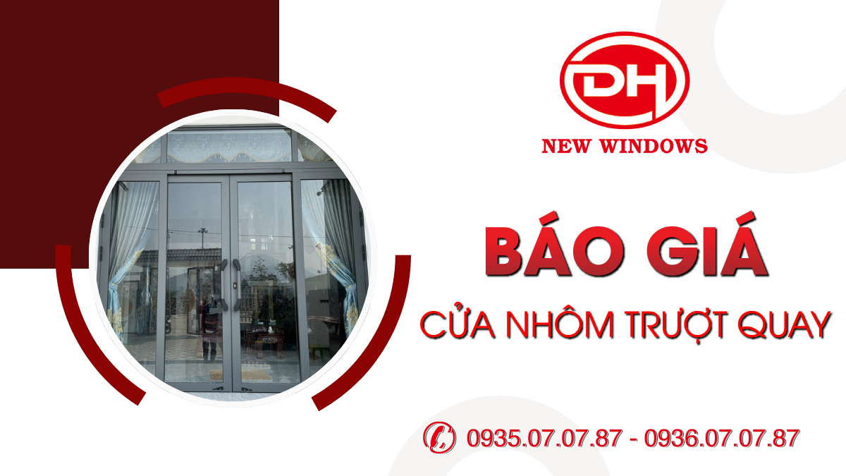 báo giá cửa nhôm trượt quay