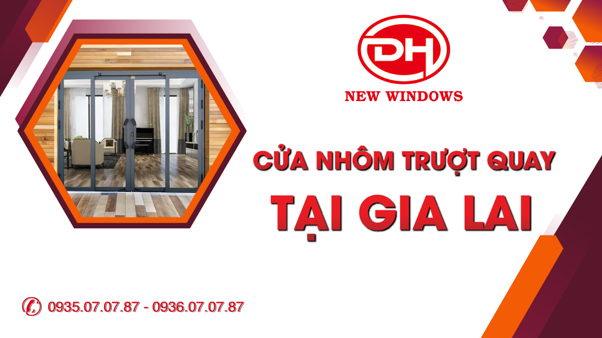 cửa nhôm trượt quay tại Gia Lai