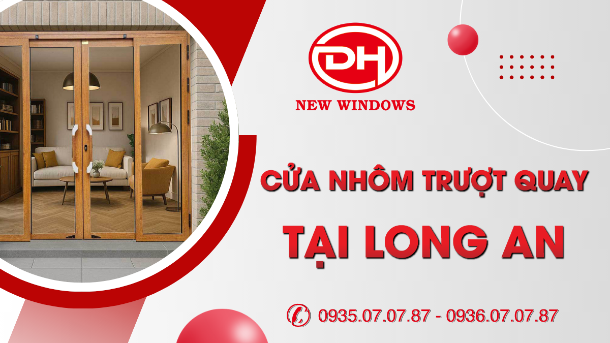 cửa nhôm trượt quay tại Long An