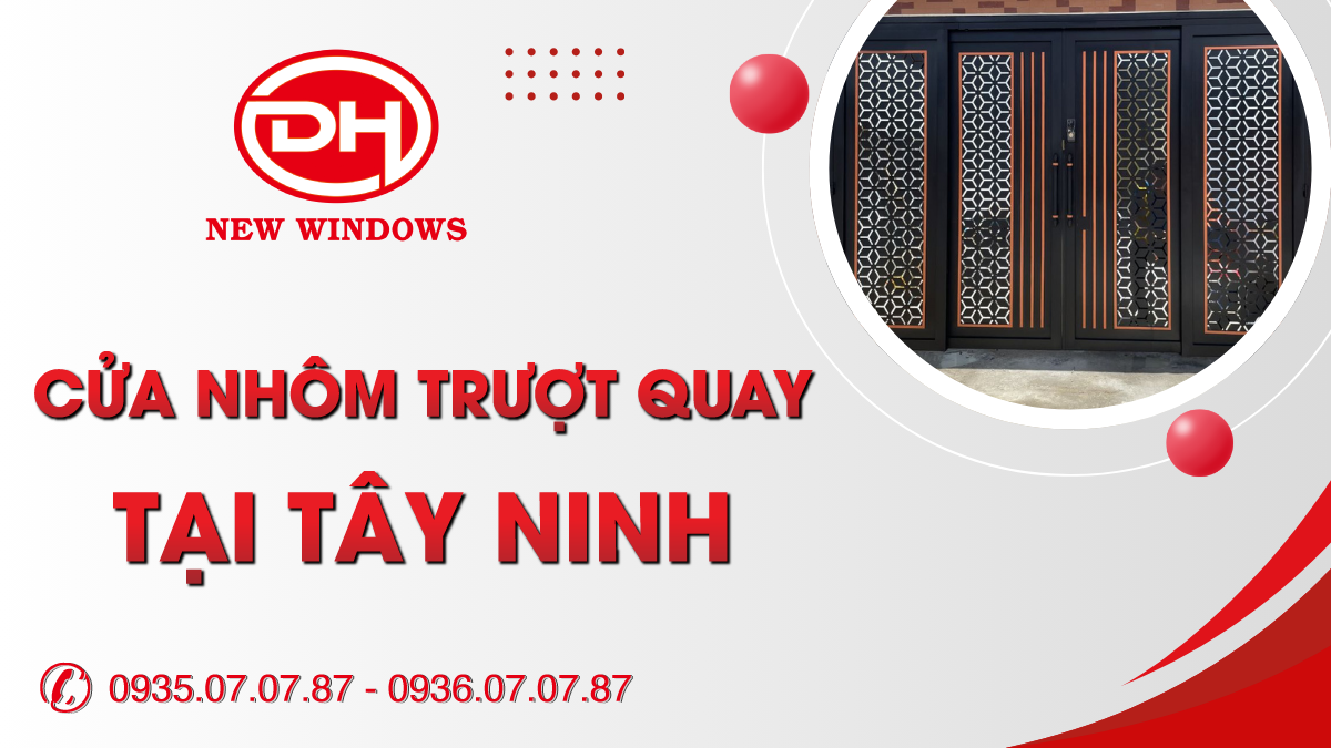 cửa nhôm trượt quay tại Tây Ninh