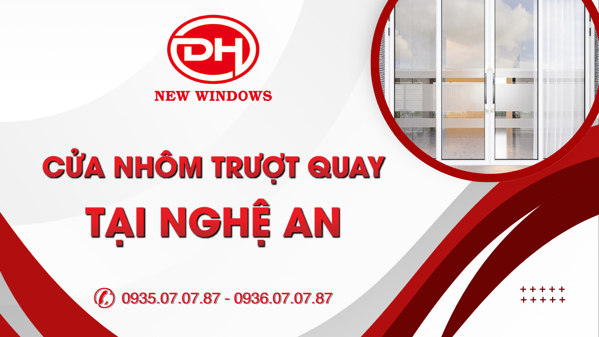 cửa nhôm trượt quay tại Nghệ An