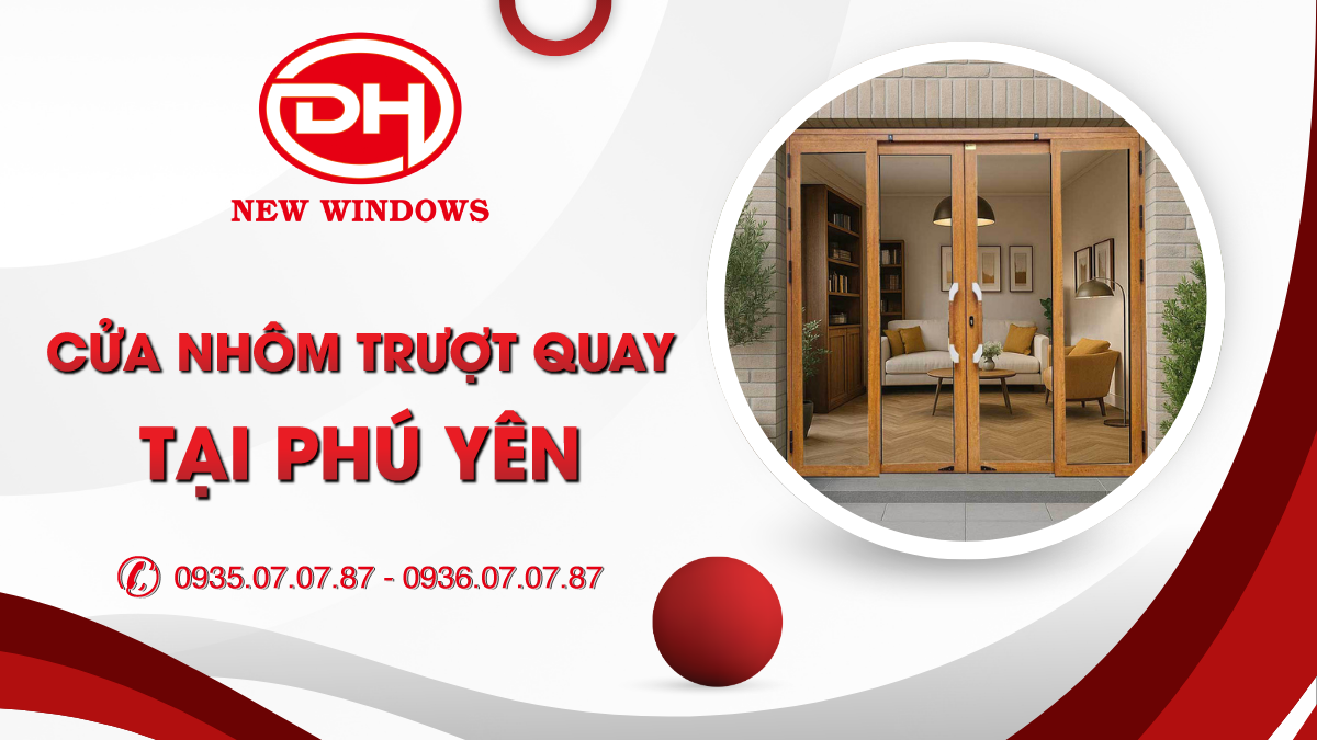 cửa nhôm trượt quay tại Phú Yên