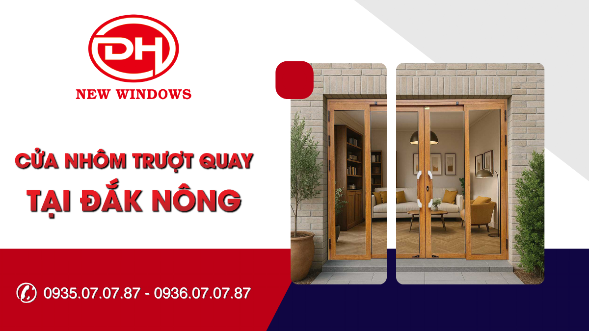 cửa nhôm trượt quay tại Đắk Nông