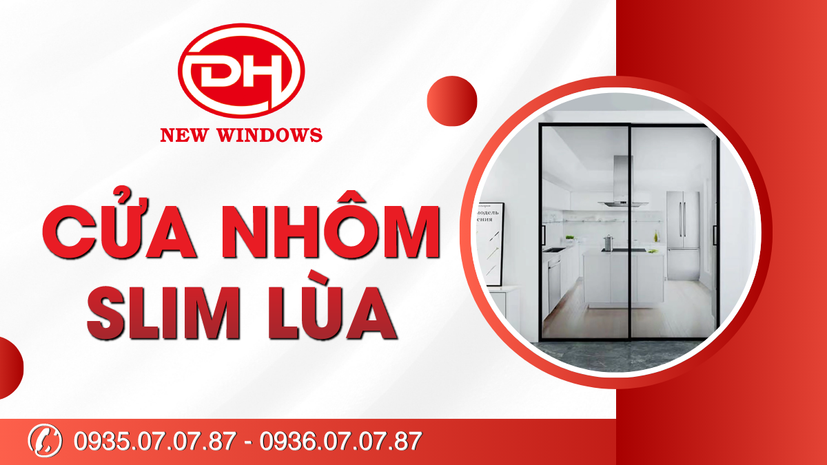 cửa nhôm Slim lùa