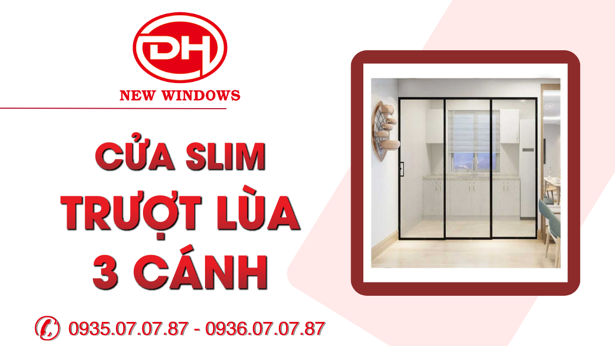 cửa Slim trượt lùa 3 cánh