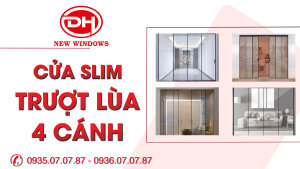 cửa Slim trượt lùa 4 cánh
