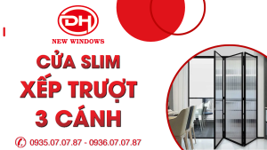 cửa Slim xếp trượt 3 cánh